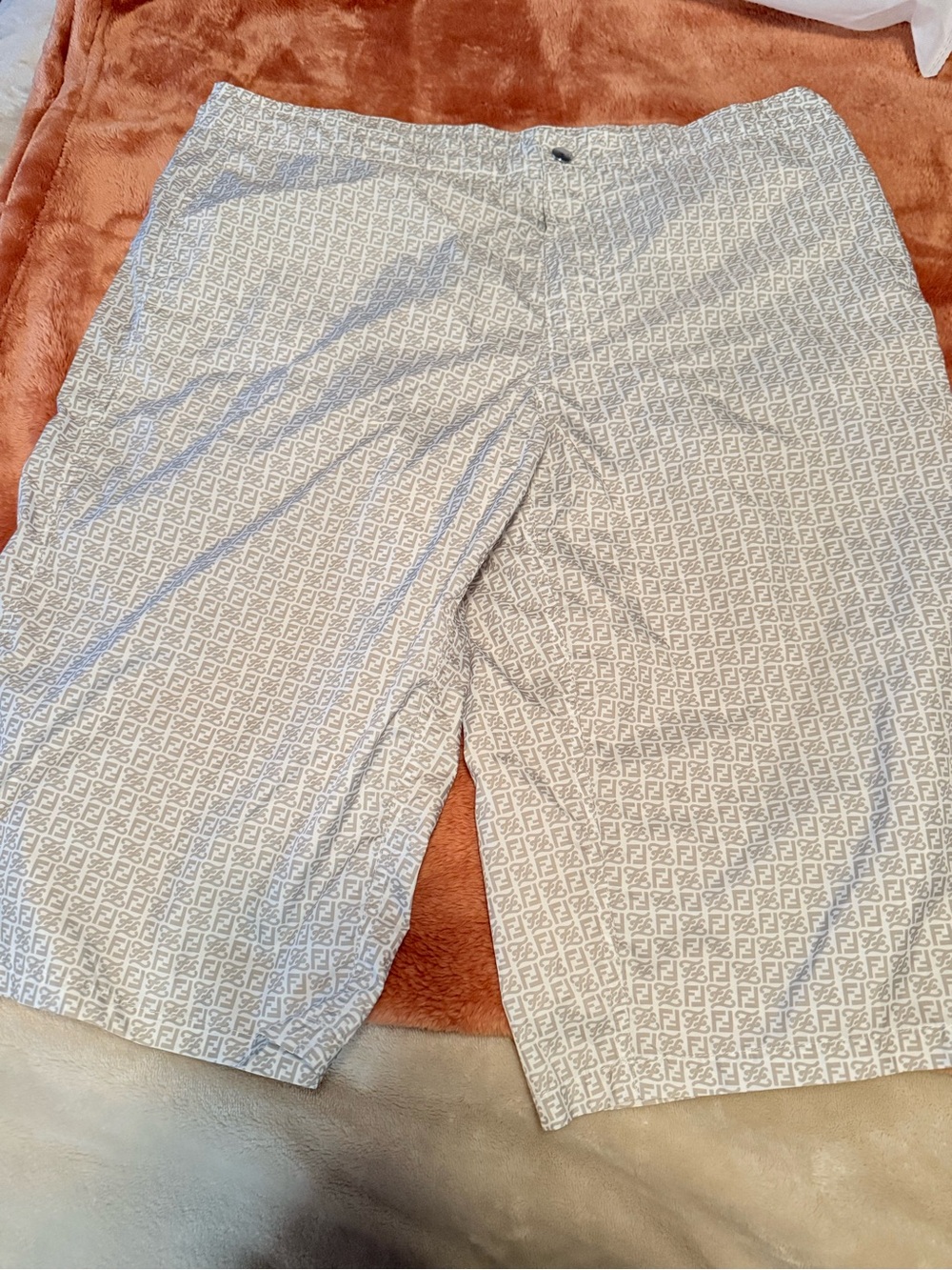 Authentic Fendi Roma FF monogram swim trunks made in Italy Italian size 50.